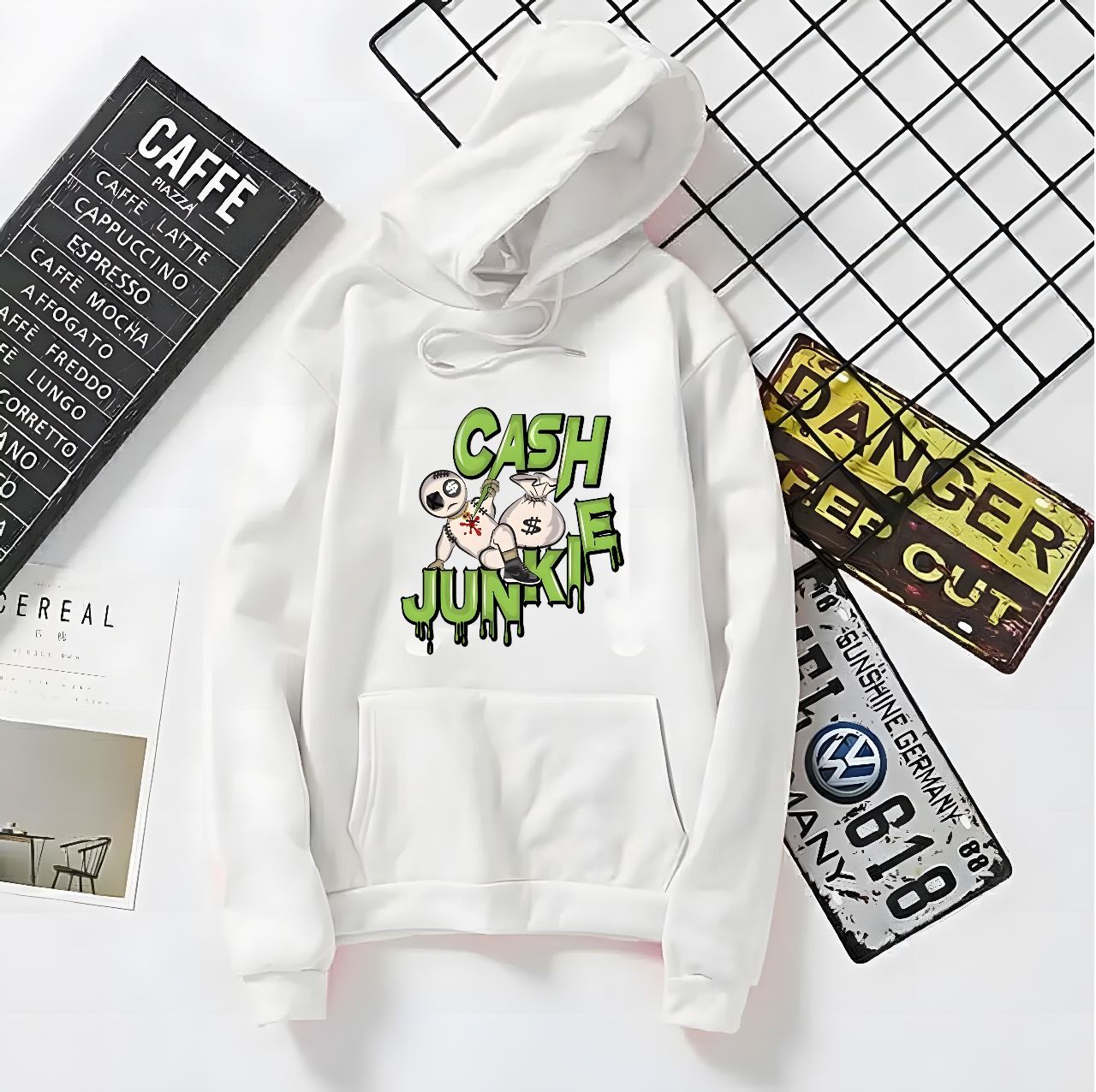 Hoodie For Mens Printed Kangaroo Hoodie Pocket Drawstring Pullovers Clothing Long Sleeves Export Quality Winter Wear - Oshi.pk - Buy & Sell Online