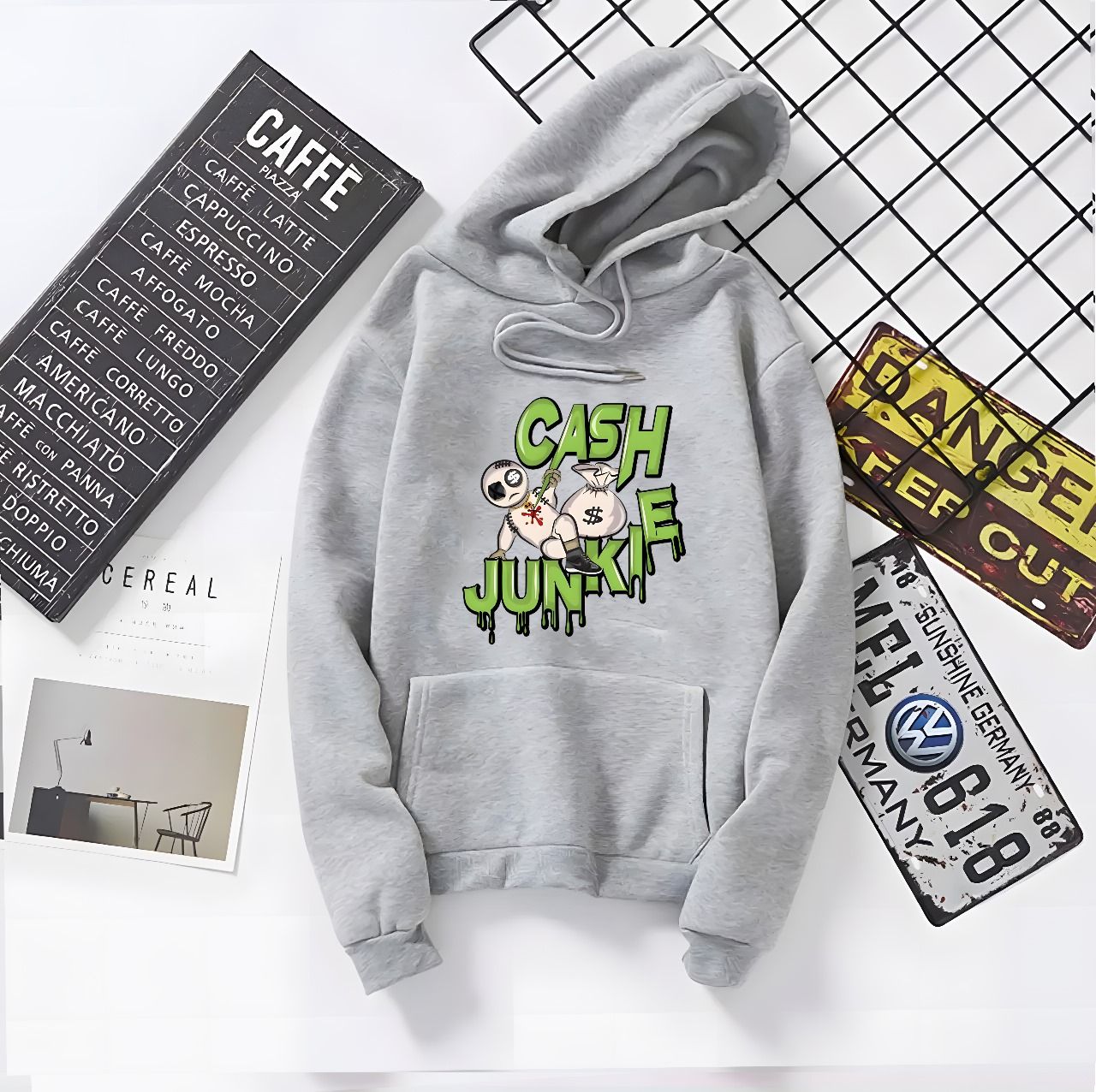 Hoodie For Mens Printed Kangaroo Hoodie Pocket Drawstring Pullovers Clothing Long Sleeves Export Quality Winter Wear - Oshi.pk - Buy & Sell Online