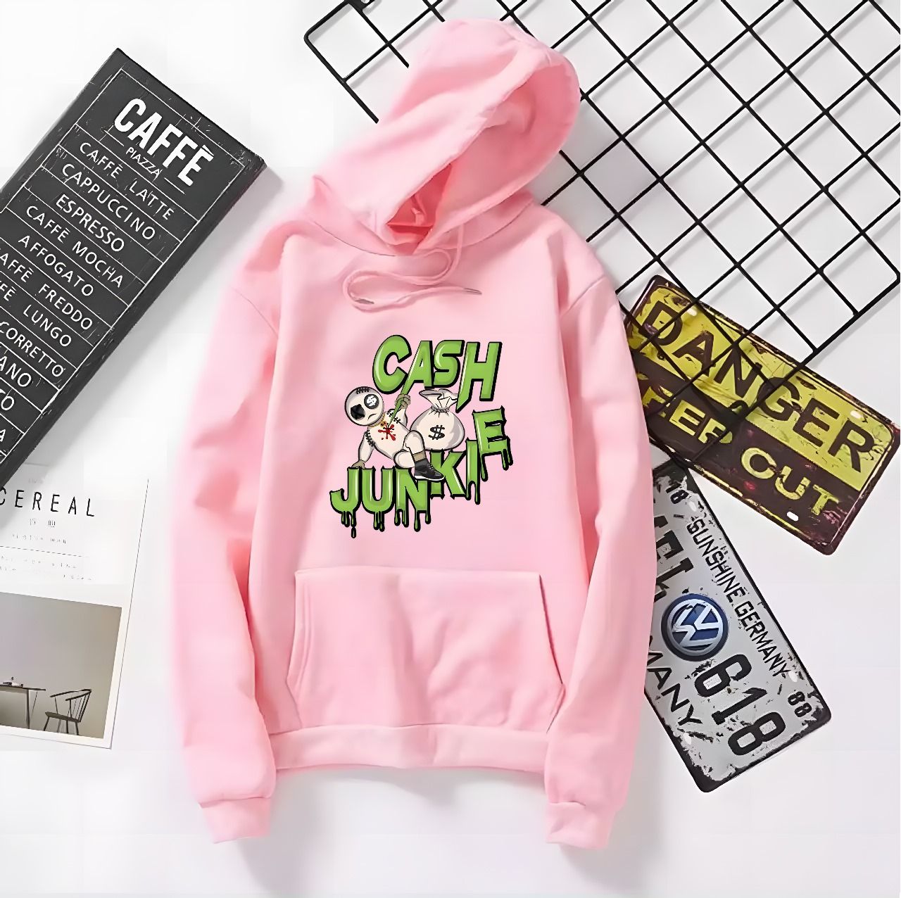 Hoodie For Mens Printed Kangaroo Hoodie Pocket Drawstring Pullovers Clothing Long Sleeves Export Quality Winter Wear - Oshi.pk - Buy & Sell Online