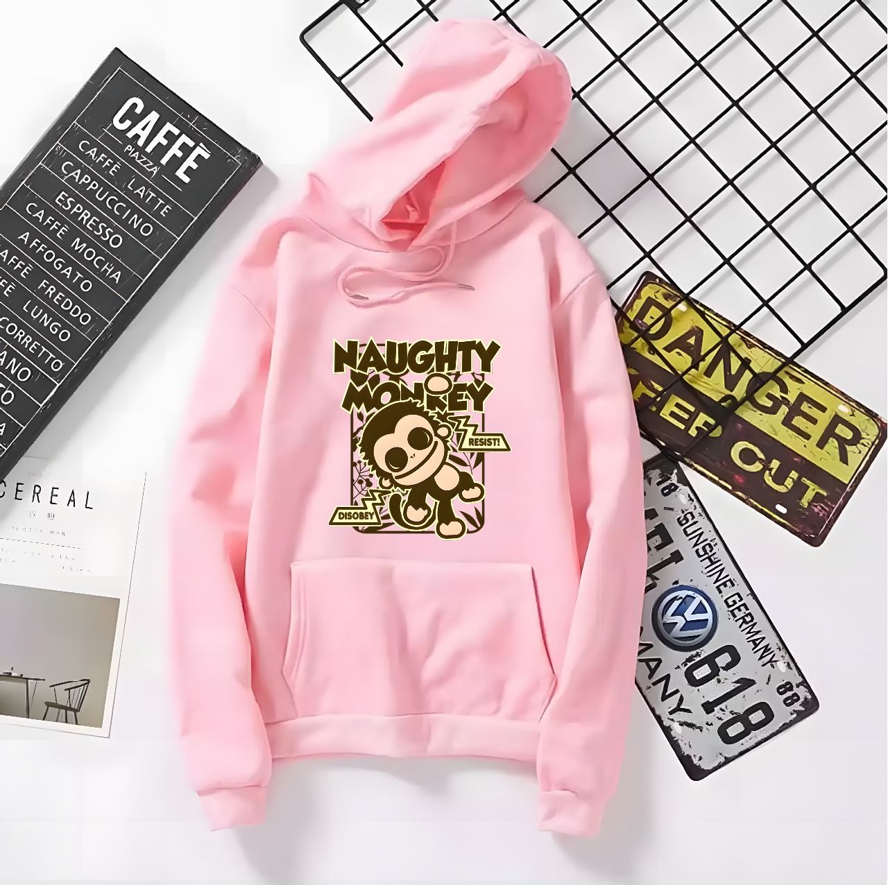 Hoodie For Mens Printed Kangaroo Hoodie Pocket Drawstring Pullovers Clothing Long Sleeves Export Quality Winter Wear - Oshi.pk - Buy & Sell Online