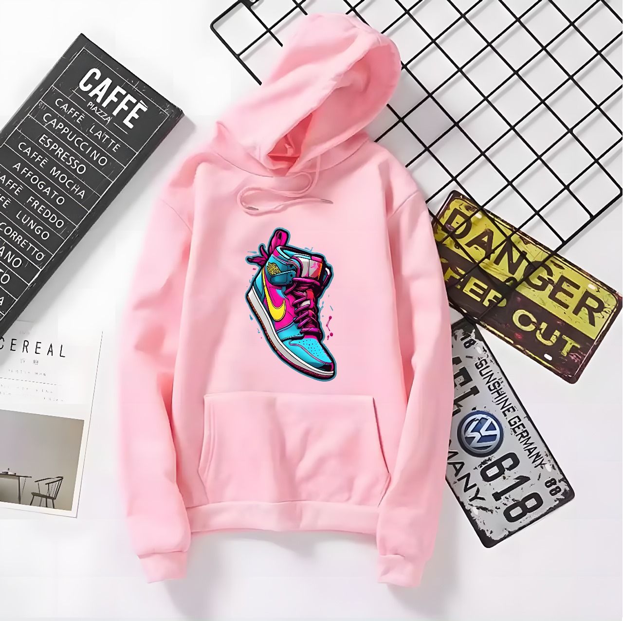 Hoodie For Mens Printed Kangaroo Hoodie Pocket Drawstring Pullovers Clothing Long Sleeves Export Quality Winter Wear - Oshi.pk - Buy & Sell Online