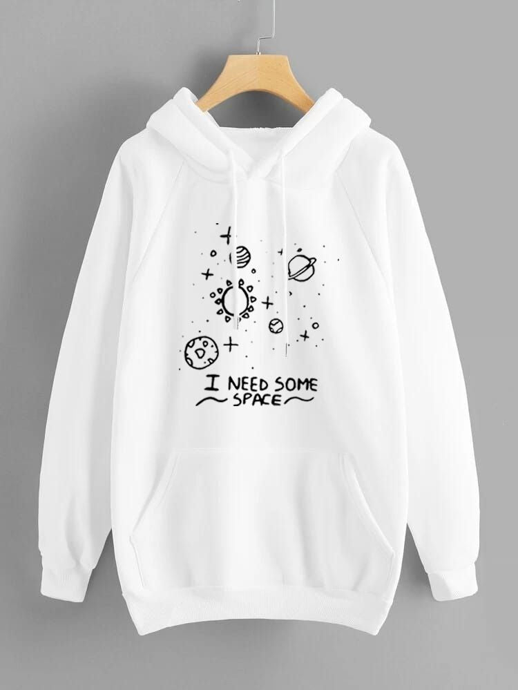 Hoodies For WOMEN & GIRL I NEED SOME Printed Kangaroo Pocket Drawstring Pullovers Clothing Long Sleeves Export Quality Winter Wear - Oshi.pk - Buy & Sell Online
