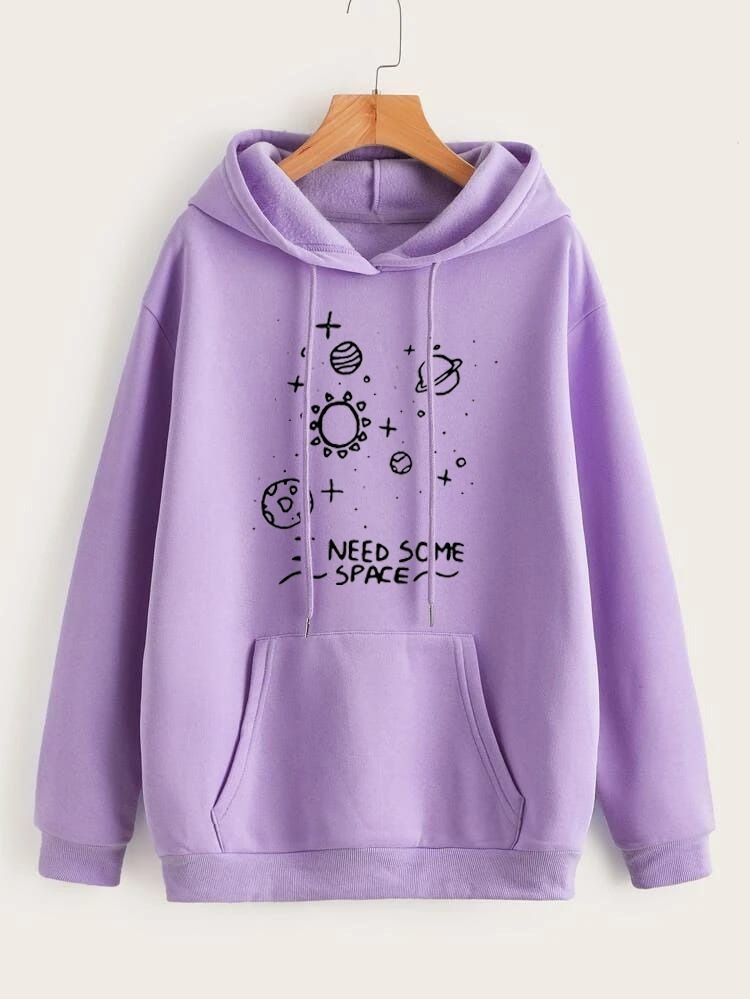 Hoodies For WOMEN & GIRL I NEED SOME Printed Kangaroo Pocket Drawstring Pullovers Clothing Long Sleeves Export Quality Winter Wear - Oshi.pk - Buy & Sell Online