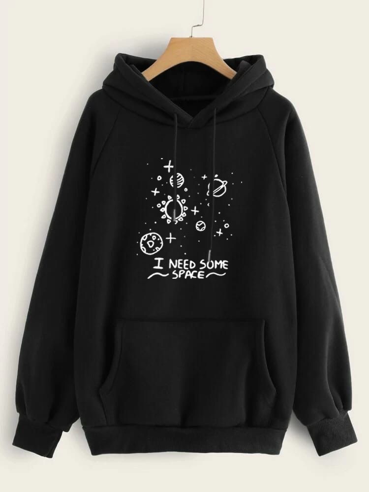 Hoodies For WOMEN & GIRL I NEED SOME Printed Kangaroo Pocket Drawstring Pullovers Clothing Long Sleeves Export Quality Winter Wear - Oshi.pk - Buy & Sell Online