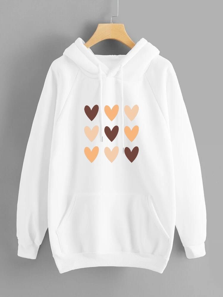Hoodies For WOMEN & GIRL MULTI HARD Printed Kangaroo Pocket Drawstring Pullovers Clothing Long Sleeves Export Quality Winter Wear - Oshi.pk - Buy & Sell Online