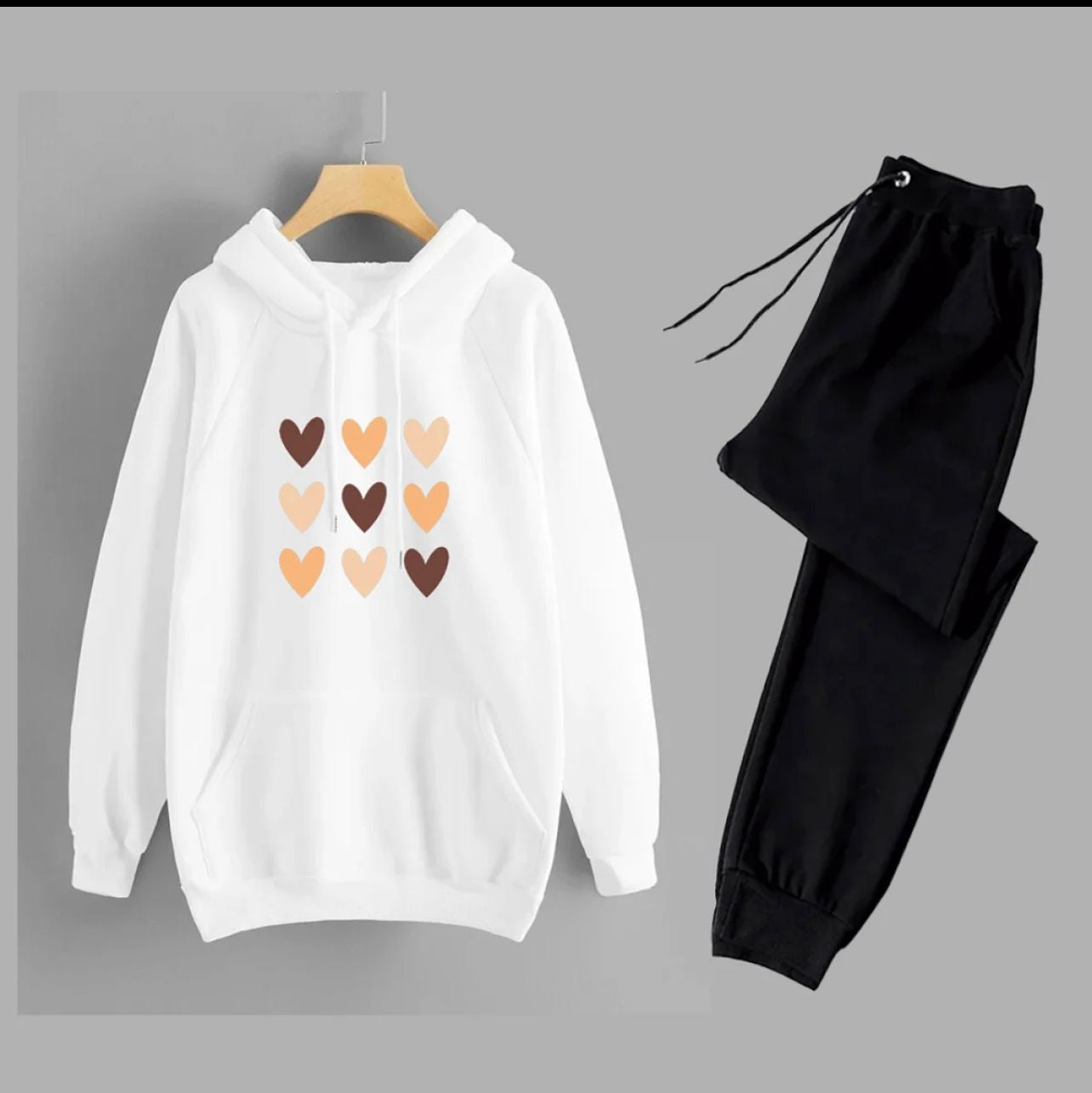 Hoodies TRACK SUIT For WOMEN & GIRL MULTI HARD Printed Kangaroo Pocket Drawstring Pullovers Clothing Long Sleeves Export Quality Winter Wear - Oshi.pk - Buy & Sell Online