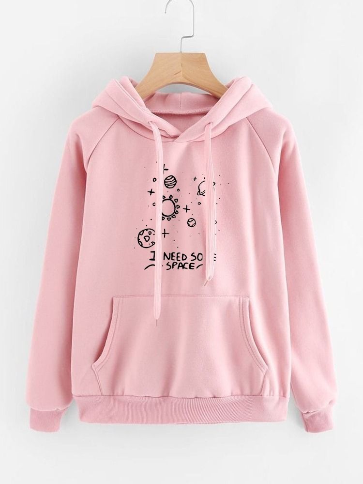 Hoodies For WOMEN & GIRL I NEED SOME Printed Kangaroo Pocket Drawstring Pullovers Clothing Long Sleeves Export Quality Winter Wear - Oshi.pk - Buy & Sell Online