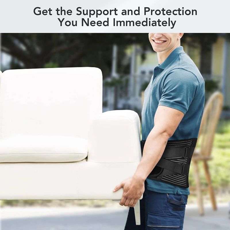 Hot Sale Back Braces Waist Belt Men Women Work Lower Back Pain Relief Breathable Anti-skid Spine Lumbar Support Belt - Oshi.pk - Buy & Sell Online