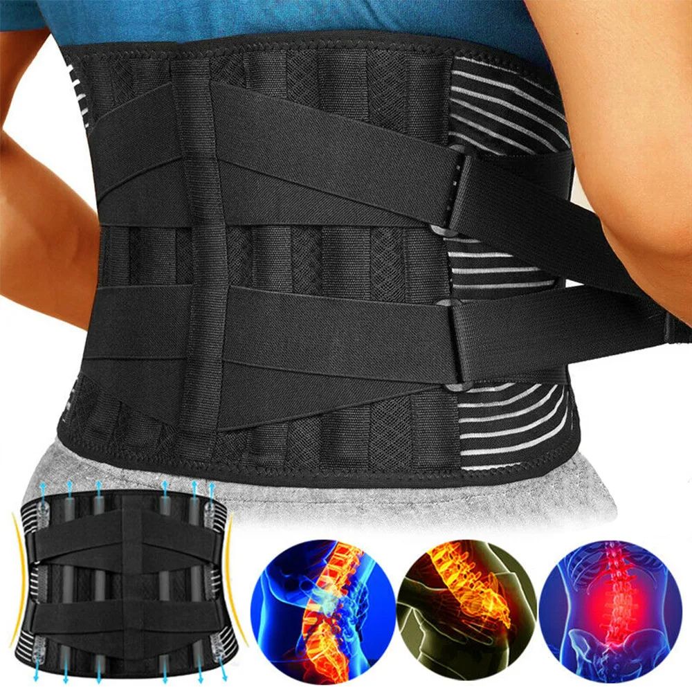Hot Sale Back Braces Waist Belt Men Women Work Lower Back Pain Relief Breathable Anti-skid Spine Lumbar Support Belt - Oshi.pk - Buy & Sell Online
