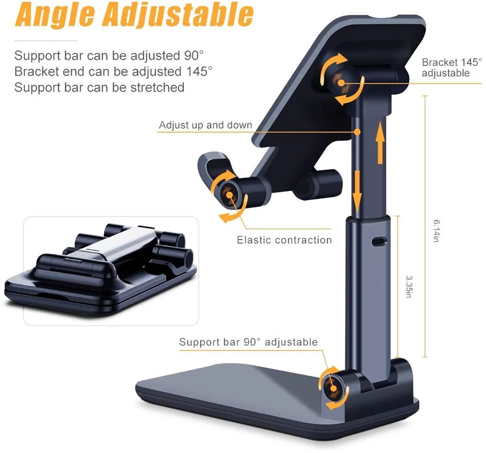 Hot Selling Smart Phone Desktop Tablet Holder Stand Cell Foldable Extend Desk Mobile Phone Support Stand - Oshi.pk - Buy & Sell Online