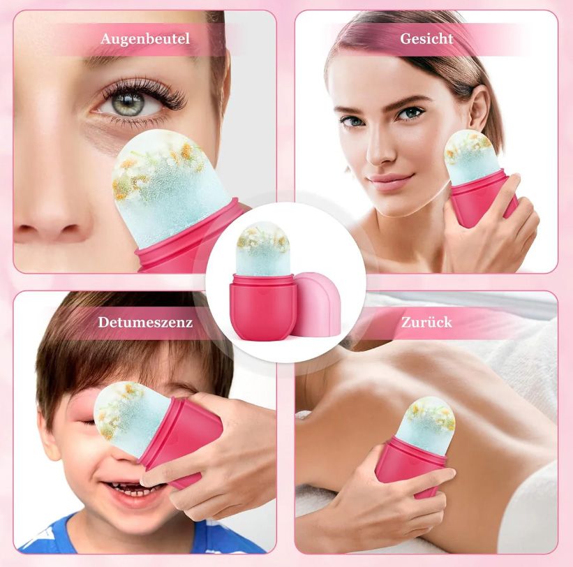 Ice Roller for Face, Ice Roller for Face Massager, Face Ice Roller to Enhance Skin Glow, Shrink & Tighten Pores, Reusable Facial Ice Roller - Oshi.pk - Buy & Sell Online