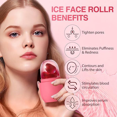 Ice Roller for Face, Ice Roller for Face Massager, Face Ice Roller to Enhance Skin Glow, Shrink & Tighten Pores, Reusable Facial Ice Roller - Oshi.pk - Buy & Sell Online