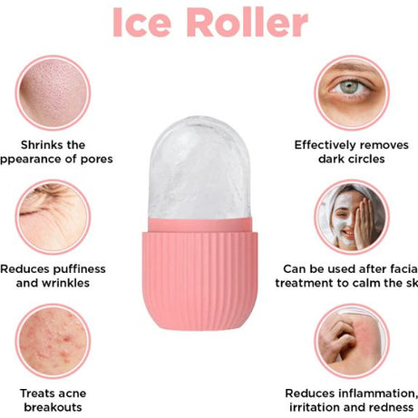 Ice Roller for Face, Ice Roller for Face Massager, Face Ice Roller to Enhance Skin Glow, Shrink & Tighten Pores, Reusable Facial Ice Roller - Oshi.pk - Buy & Sell Online