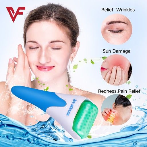 Ice Roller Massager Handheld Anti-wrinkles Face Skin Smooth Body Cool Massage Device - Oshi.pk - Buy & Sell Online