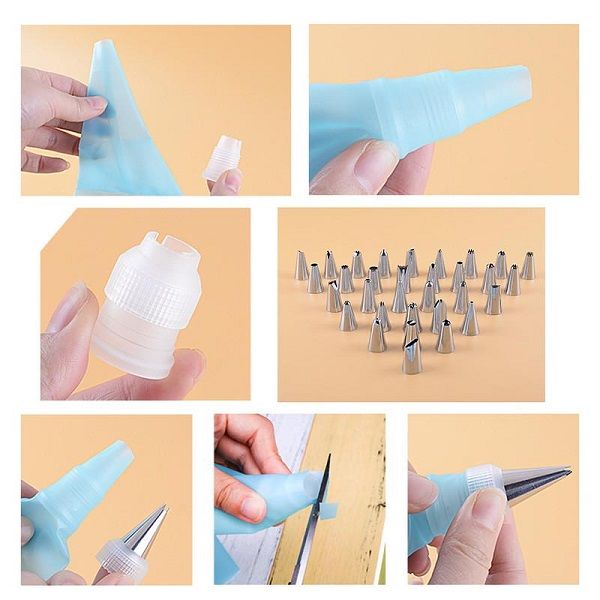 Icing Nozzles Mouth 32pcs Cake Decorating Tools Stainless Steel - Oshi.pk - Buy & Sell Online