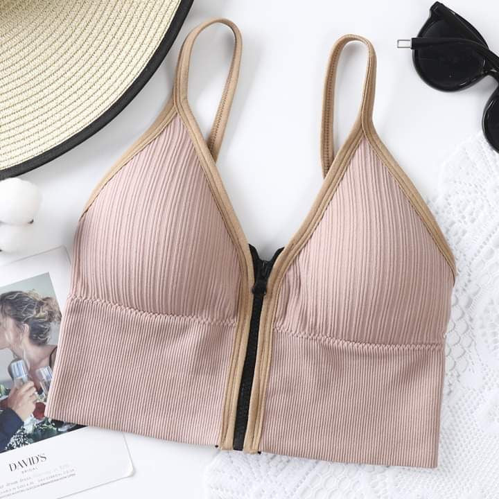 Imported Best Quality Sport Zipper Bras for Women/Girls - Oshi.pk - Buy & Sell Online