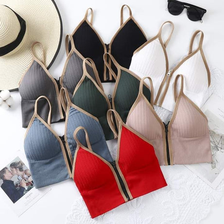Imported Best Quality Sport Zipper Bras for Women/Girls - Oshi.pk - Buy & Sell Online