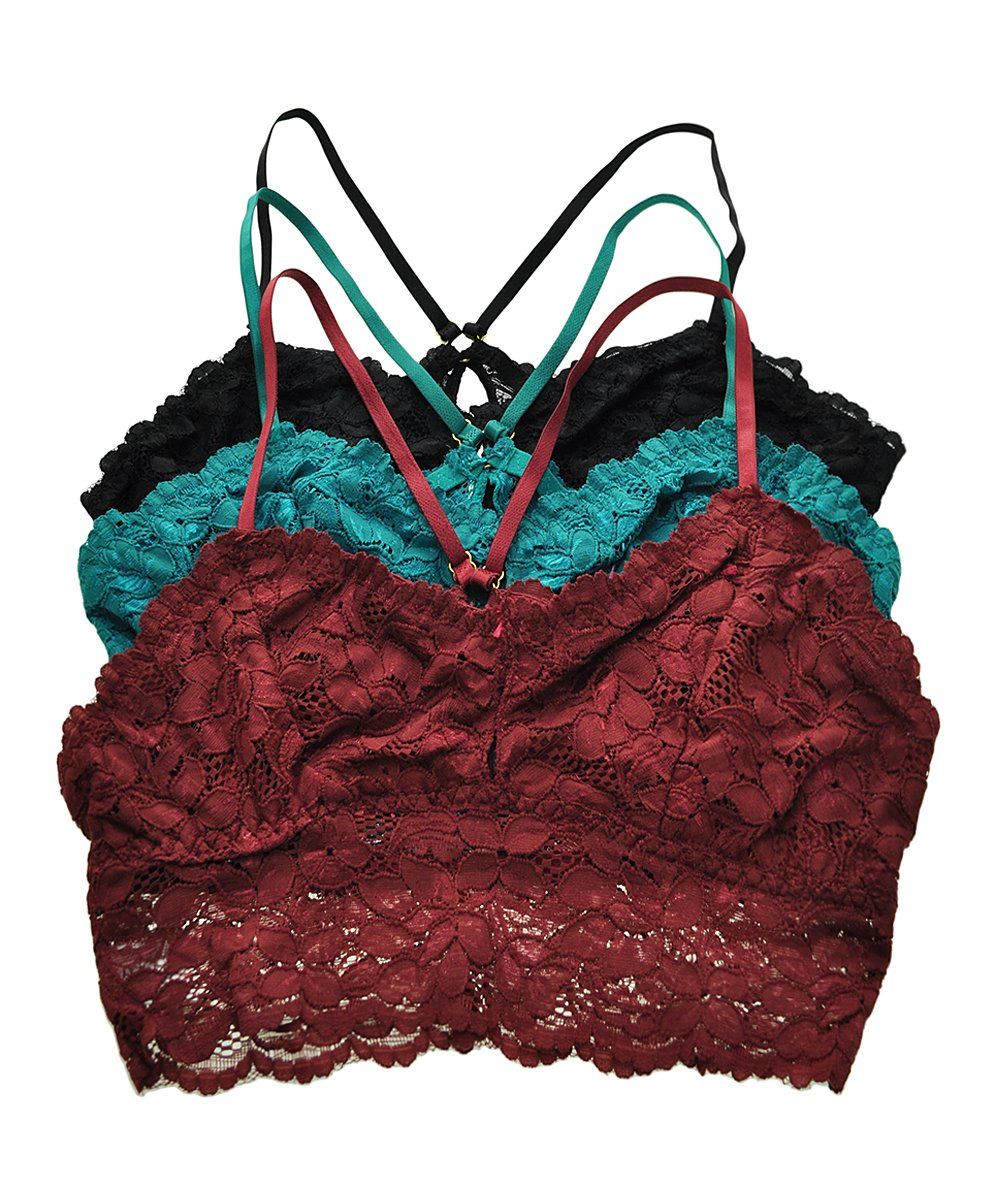 Imported Floral Lace Racerback Bralette Set for Women/Girls - Oshi.pk - Buy & Sell Online
