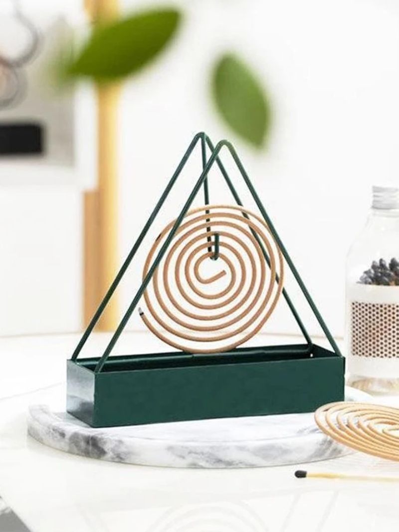 Iron Mosquito Coil Holder Triangular Shape Mosquito Repellent Incense Rack Anti-scald Mosquito Coil Holder - Oshi.pk - Buy & Sell Online