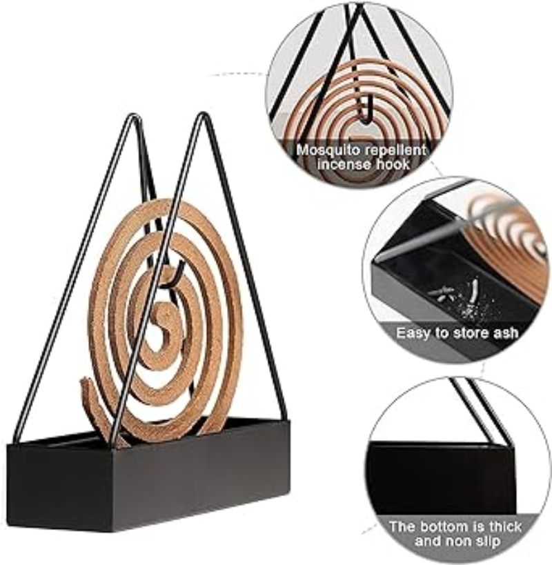 Iron Mosquito Coil Holder Triangular Shape Mosquito Repellent Incense Rack Anti-scald Mosquito Coil Holder - Oshi.pk - Buy & Sell Online