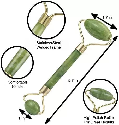 Jade Roller - jade facial roller - green jade roller