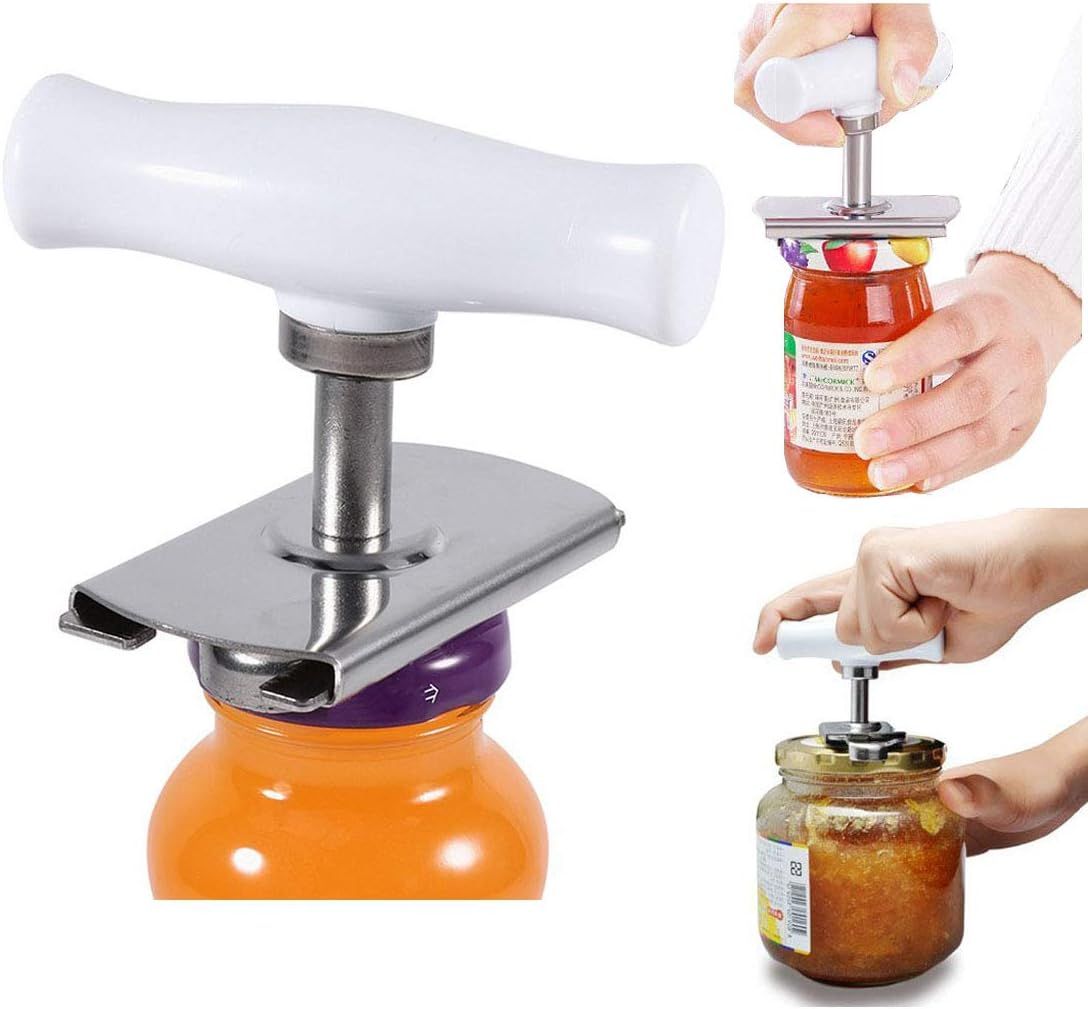 Jar Opener Multifunction Adjustable for 1-4 inches Bottle Can, Stainless Steel Lids Off Jar Opener. Fit Seniors, Arthritis, Women, Chilren, Weak Hands - Oshi.pk - Buy & Sell Online