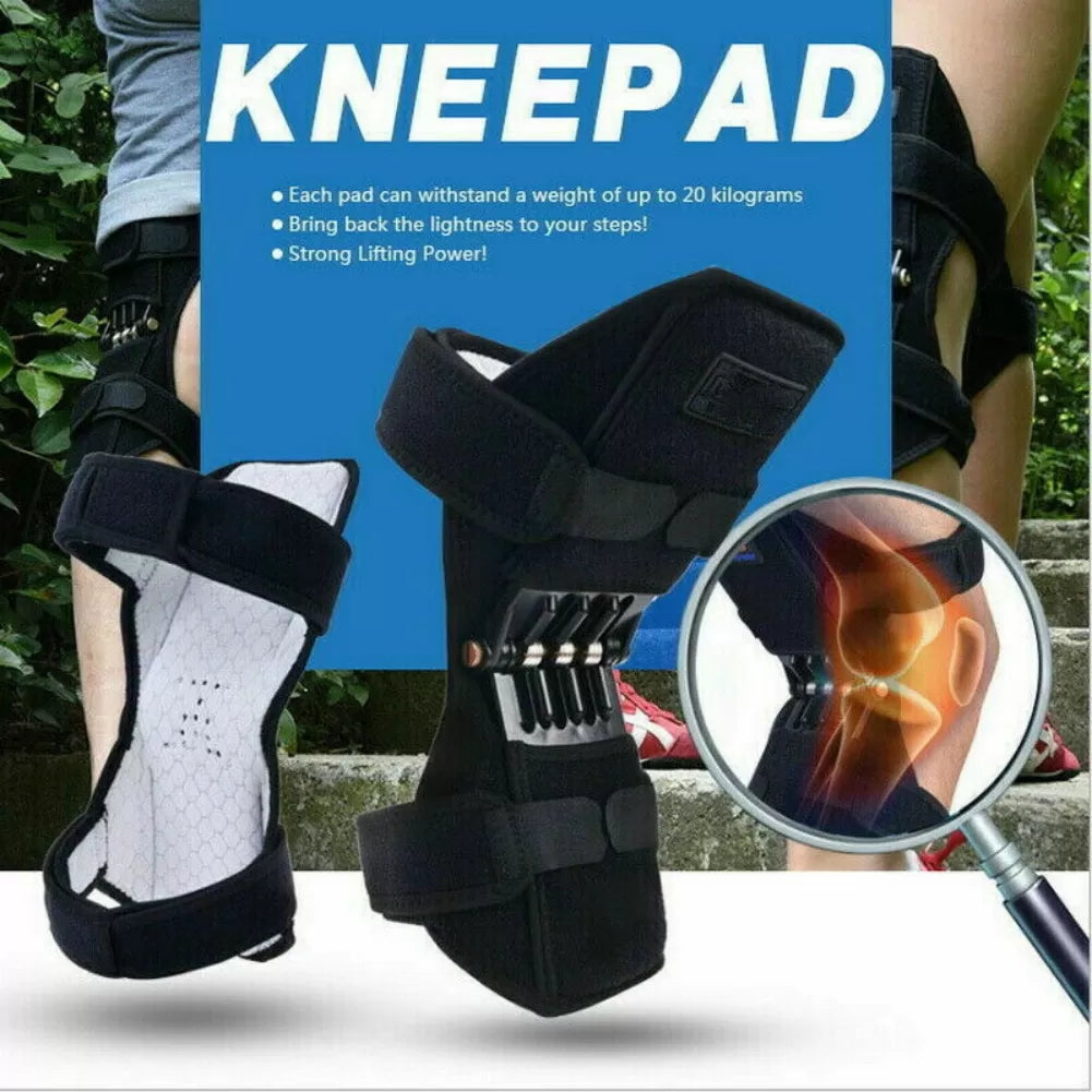 Joint Support Knee Pads Breathable Power Lift Joint Support Bandage Knee Pad Power Knee Stabilizer Pads Spring Force Knee Booste - Oshi.pk - Buy & Sell Online