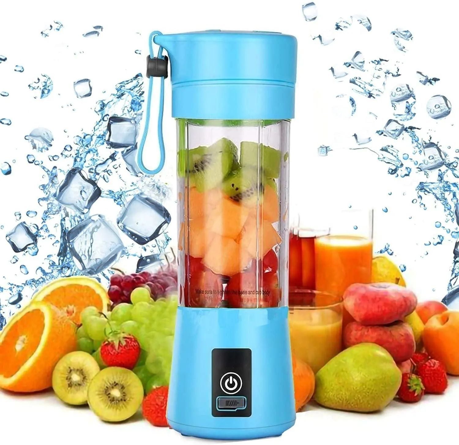 Juicer Blender 6 Blades USB Portable 380ml Mini Fruit Bottle Juicer Small Blender - Oshi.pk - Buy & Sell Online