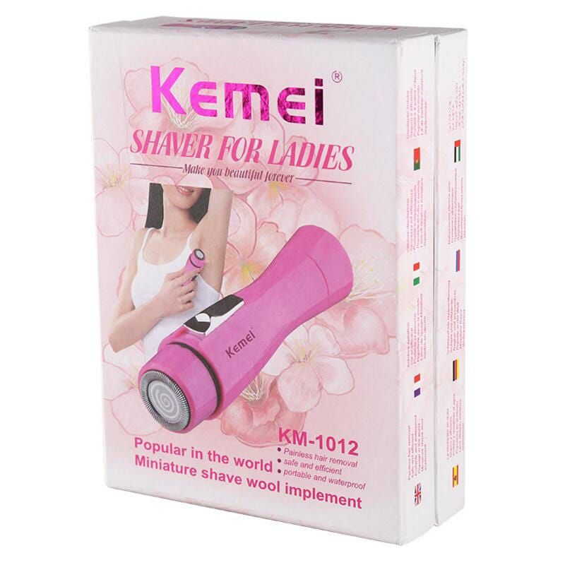 Kemei KM-1012 Mini Lady Epilator Electric Shaver Women Hair Remover Portable Depilatory Female Razor Shaver Travel Essentials - Oshi.pk - Buy & Sell Online