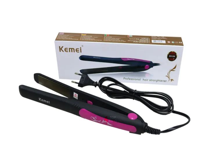 Kemei KM-328 Professional Hair Straightener Slim Plate - Oshi.pk - Buy & Sell Online
