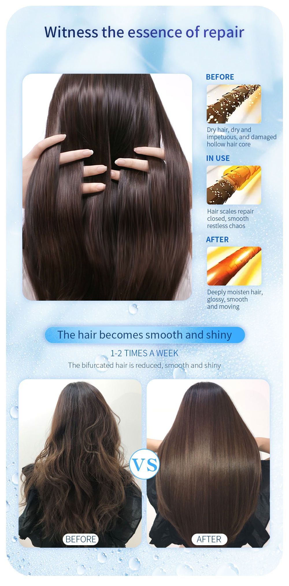 Keratin Sulfate Free Straightening Shampoo Hair 900ml - Oshi.pk - Buy & Sell Online