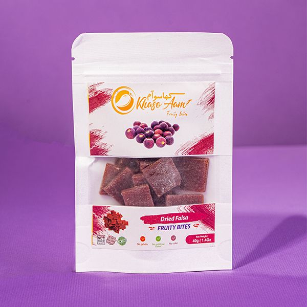 Khaso Aam Dried Falsa Flavor 40 Gram, 100% Natural Falsa Berries Fruit Candy Premium Falsa Pulp Jelly Fruit Bites Made With Real Fruit - Oshi.pk - Buy & Sell Online
