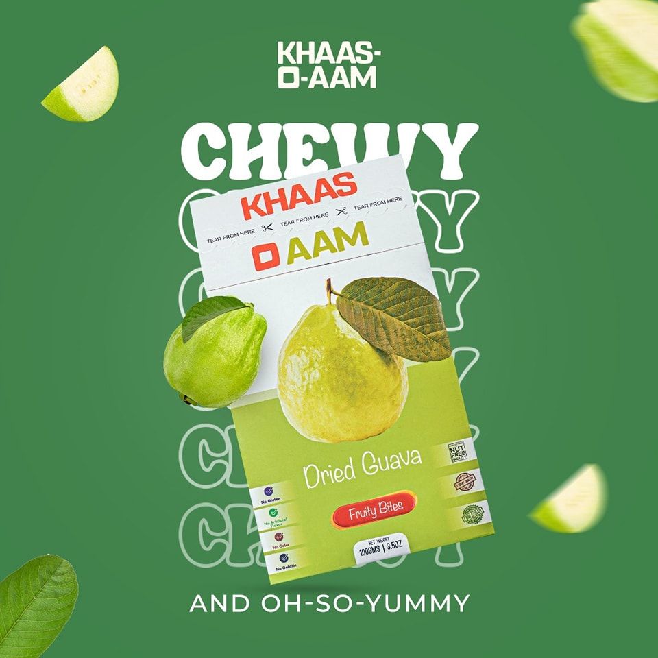 Khaso Aam Dried Guava Flavor 100 Gram, 100% Natural Amrood Fruit Candy Premium Amrud Fruity Bar, Amrod Candy Guawa Pulp Jelly Fruit Bites - Oshi.pk - Buy & Sell Online