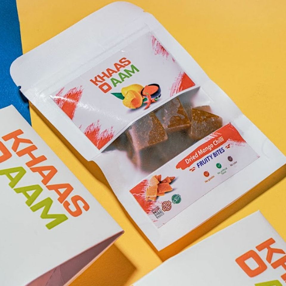 KhasoAam Mango Chilli Flavor 40 Gm, 100% Natural Dried Chilli Mango Fruit Candy Khaso Aam Premium Mango Fruit Bar, Aam Papad Pulp Jelly Fruit Bites - Oshi.pk - Buy & Sell Online