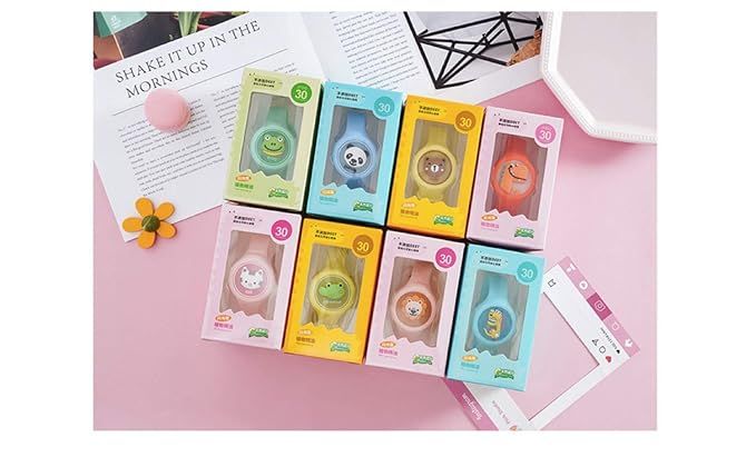 Kids Mosquito Repellent Watch With Led Lights, Lightweight Natural Mosquito Repellent Bracelet - Oshi.pk - Buy & Sell Online