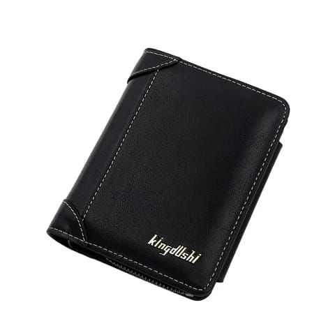 Kingdushi Men's Short Wallet Fashion Card Holders Zipper Casual Portable Coin Purse New Leather Male Cash Clutch Bag For Boy Gift - Oshi.pk - Buy & Sell Online