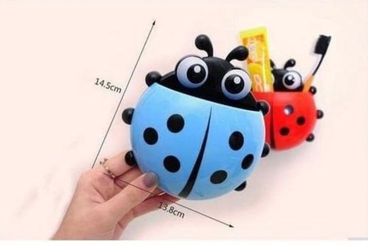 Ladybug Cartoon Toothpaste & Toothbrush Holder - Bathroom Accessories for kids - Oshi.pk - Buy & Sell Online