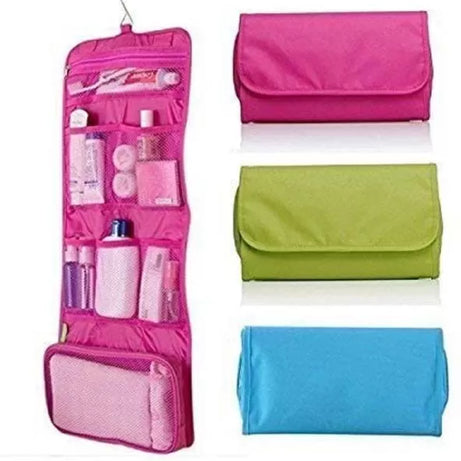 Large Folding Travel Toiletry Hanging Wash Bags Makeup Cosmetic Case Women Make Up Toiletries Organizer Waterproof Storage Bag - Oshi.pk - Buy & Sell Online