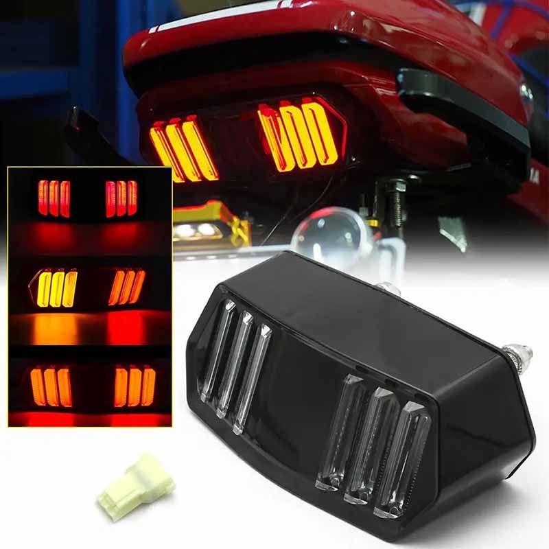 LED Motorcycle Electric Bike Universal Tail Light Brake Light forMotorcycles - Oshi.pk - Buy & Sell Online