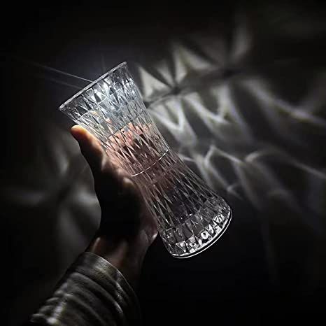 Leroxo Crystal Table Lamp,16 Color Touch Control Rechargeable Lamp,Acrylic Remote Control Crystal Bedside Lamp,Portable Night Light,Room Decor Desk La - Oshi.pk - Buy & Sell Online