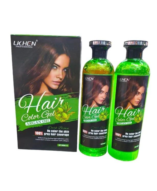 Lichen Dark Brown Hair Color Gel 1000ml