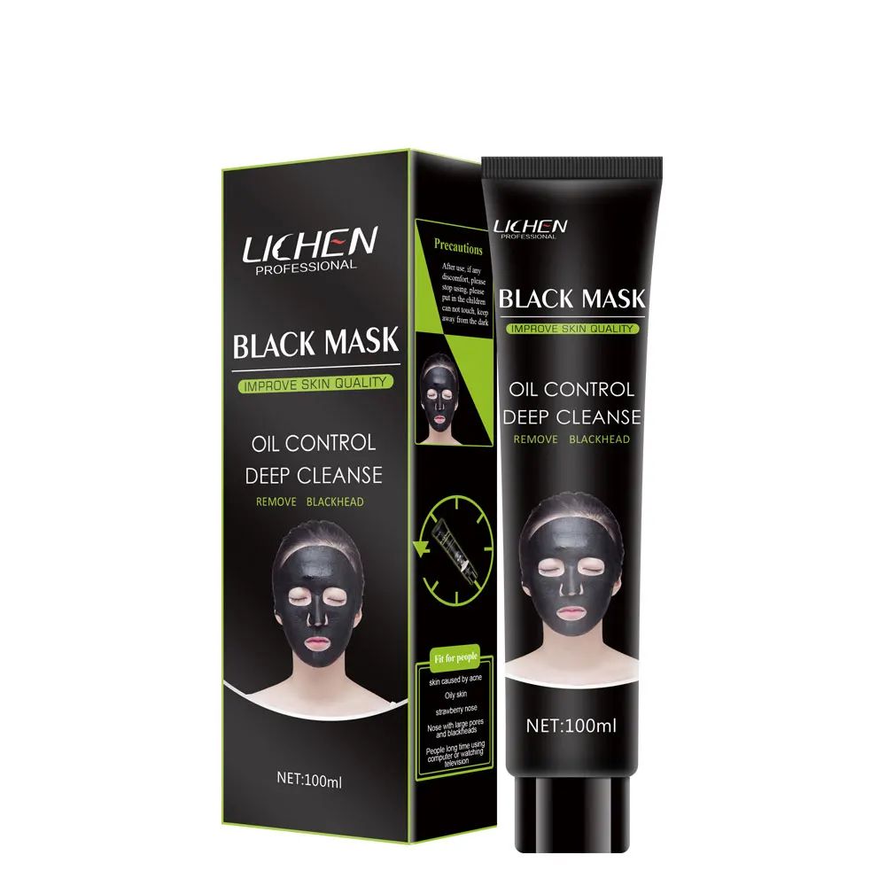 Lichen Profession Black Mask Oil Control Deep Cleanse Remove BlackHead Improve Skin Quality - Oshi.pk - Buy & Sell Online
