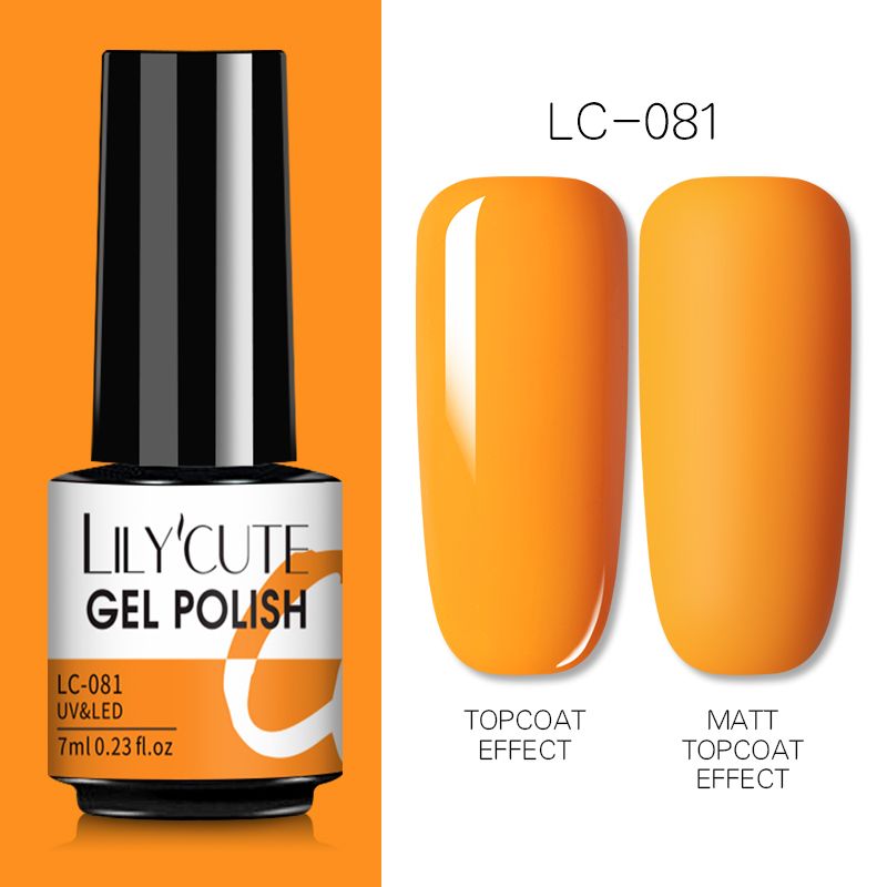 LILYCUTE 7ml Gel Nail Polish For Nails Semi Permanent Soak Off Gel UV LED Varnishes Base Top Matte Coat Gel Polish Nail Art Gel - Oshi.pk - Buy & Sell Online
