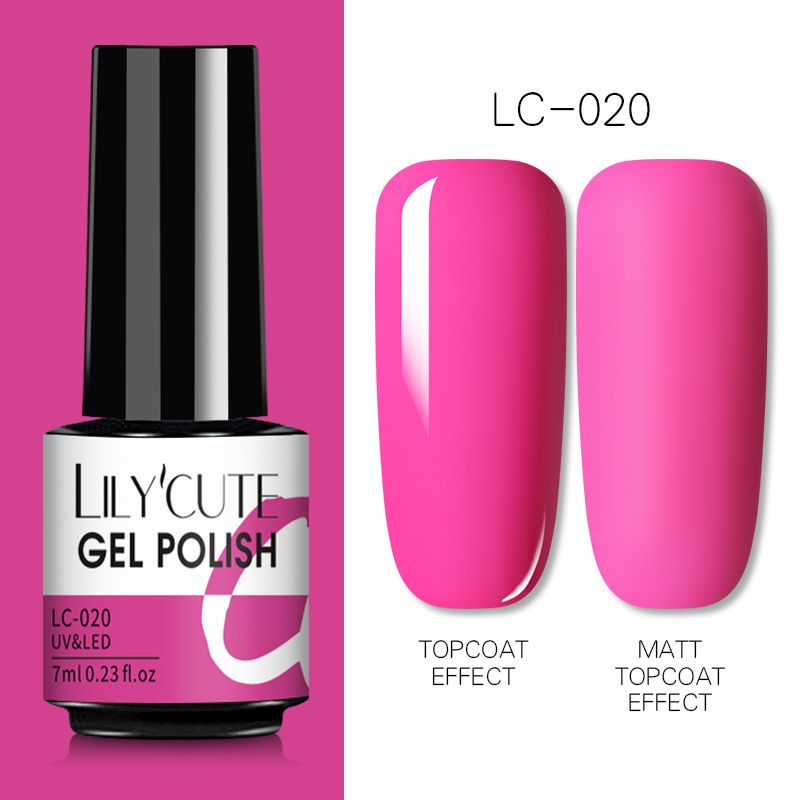LILYCUTE 7ml Gel Nail Polish For Nails Semi Permanent Soak Off Gel UV LED Varnishes Base Top Matte Coat Gel Polish Nail Art Gel - Oshi.pk - Buy & Sell Online