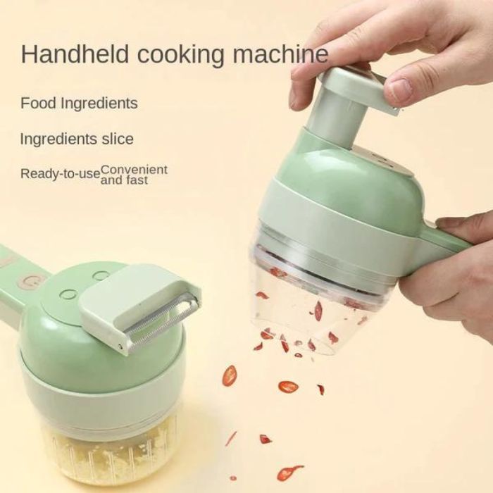 Electric Vegetable Cutter Set, 4 in 1 Mini Food Chopper - Oshi.pk - Buy & Sell Online