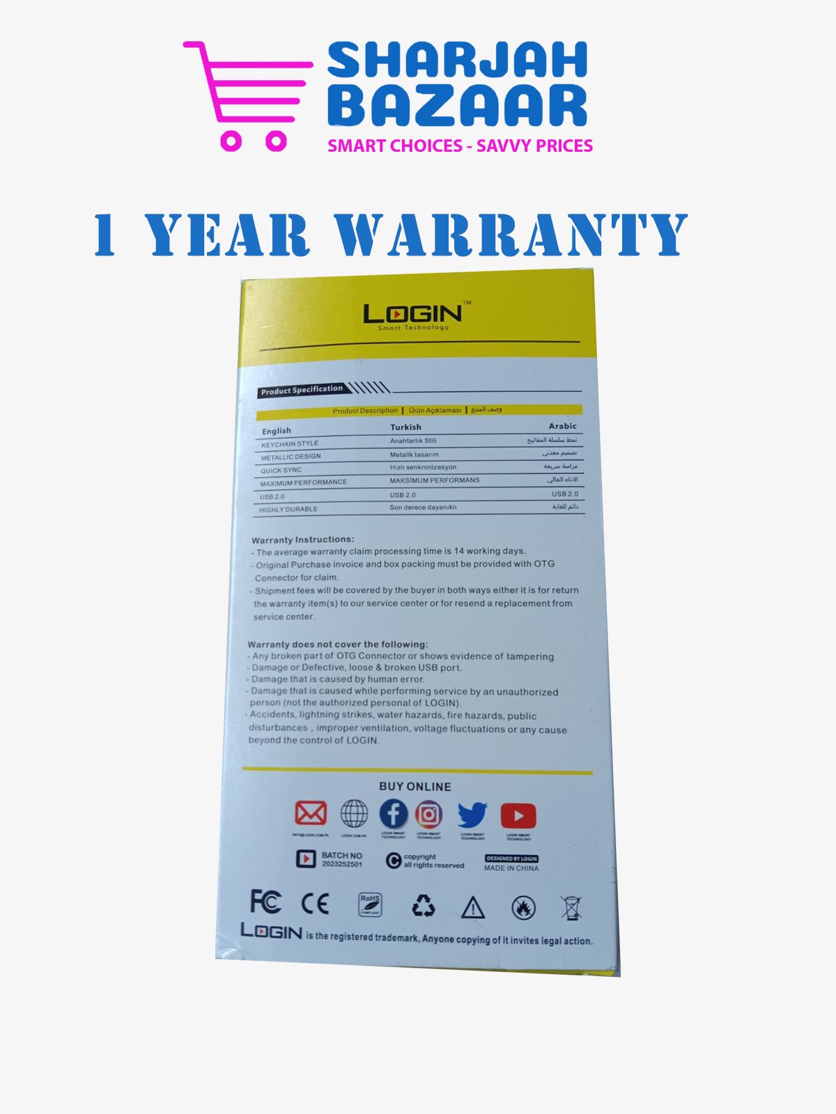 LT-222 Lighting-USB Plug & Play OTG Connector Keychain (iPhone) - Oshi.pk - Buy & Sell Online