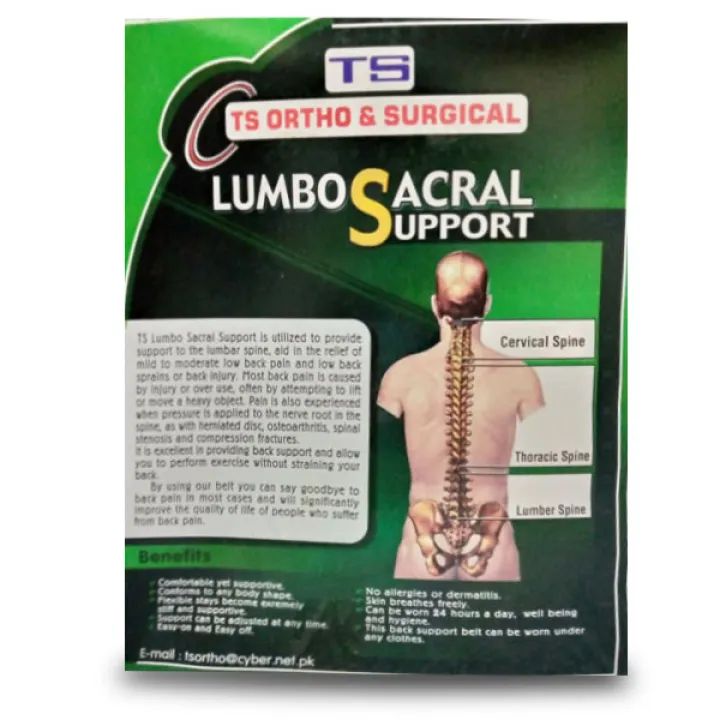 Lumbar Support Black Belt Posture Corrector Arthritis Pain Relief Sciatica Scoliosis Physical Therapy for Women/ Men - Oshi.pk - Buy & Sell Online