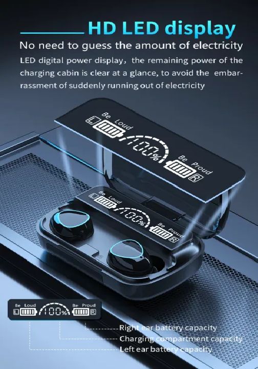 M10 TWS Earphones Wireless Earphone Touch Bluetooth Earplugs In The Ear Stereo Sport Headsets CVC8.0 Noise Reduction Earbuds - Oshi.pk - Buy & Sell Online