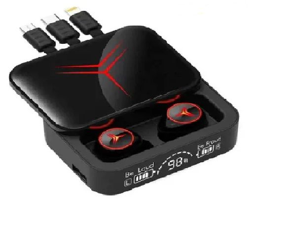 M88 Plus TWS Wireless Earbuds With 3 Cables LED Display Type C Low Latency 9D Sterio HIFI Audio Bluetooth Earphones Headset with Power Bank - Oshi.pk - Buy & Sell Online