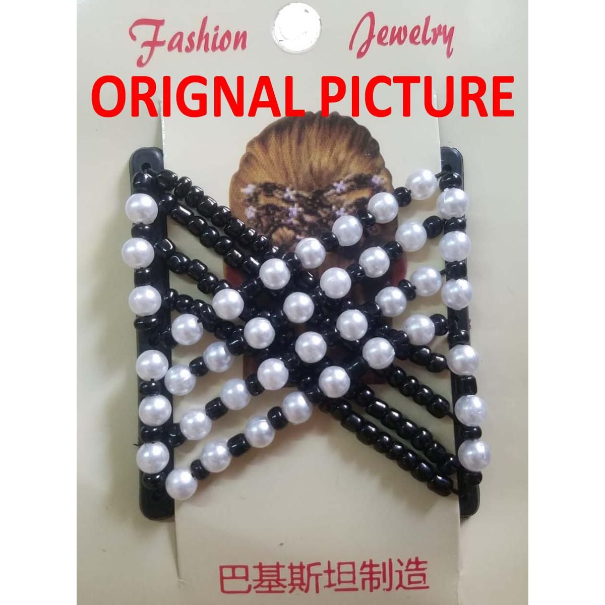 Magic Comb Clip For Women, Girls Hair Accessories For Girls Magic Elastic Hair Comb Clips Fancy Magic Comb Double Hair Comb Magic Clips - Oshi.pk - Buy & Sell Online